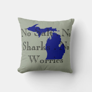 Almofada Eu coração Michigan