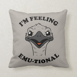 Almofada Eu estou sentindo o emu-Tional