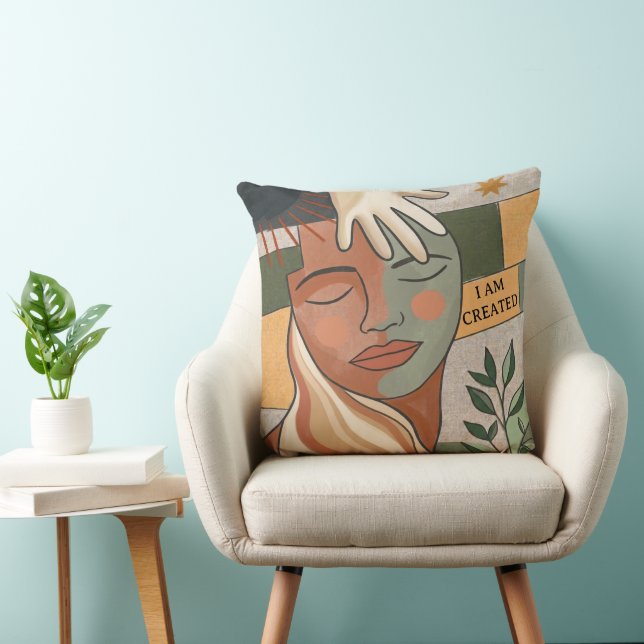 Almofada EU FUI CRIADO -Inspirado no Boho Moderno (Cadeira)