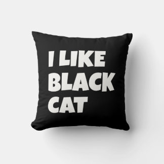 Almofada Eu Gosto De Travesseiro De Gato Negro