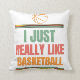 Almofada Eu gosto muito de basquete