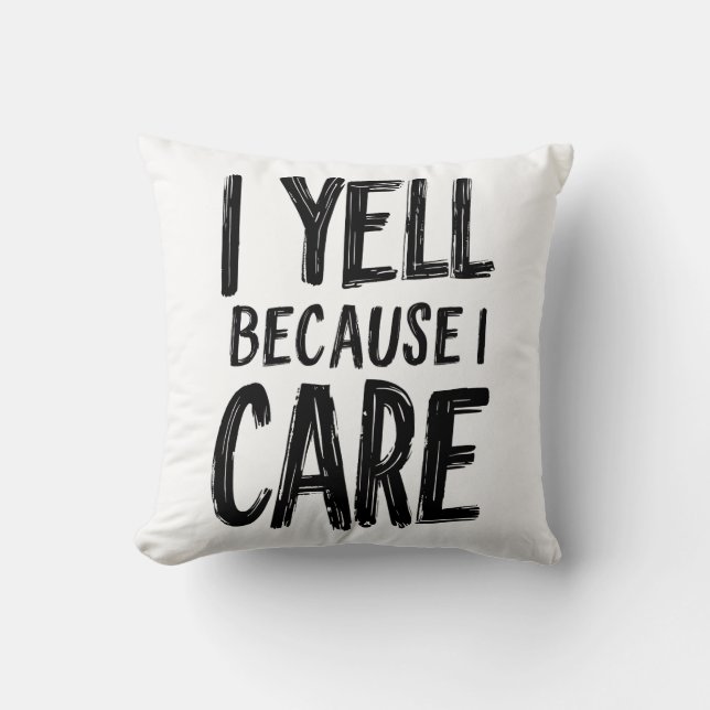 Almofada Eu Grito Porque Eu Me Importo (Frente)