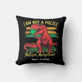 Almofada Eu não sou um Quebra-cabeça a abraçar a aceitação 