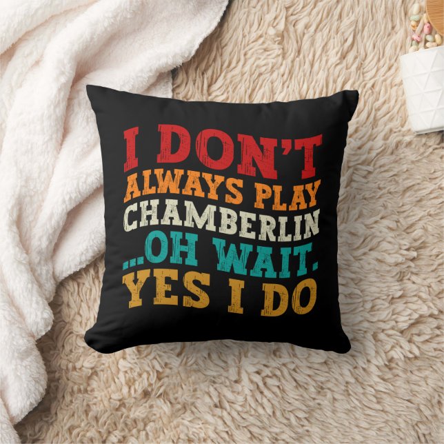 Almofada Eu nem sempre toco Chamberlin (Cobertor)