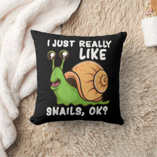 Almofada Eu Só Gosto Muito de Caracóis, Ok Amante de Caracó