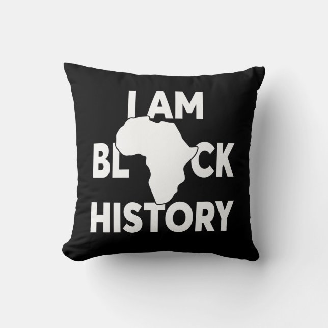 Almofada Eu sou a história negra, vidas negras são importan (Frente)