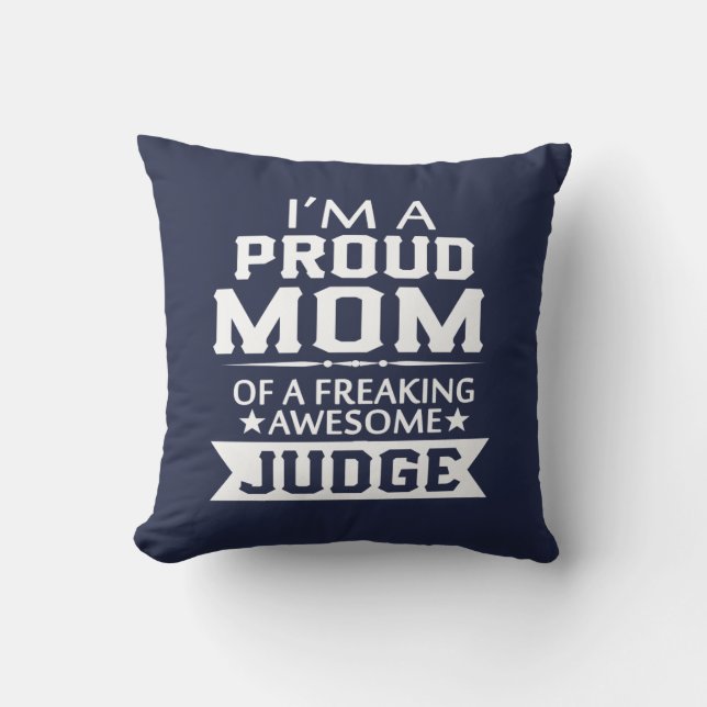 Almofada Eu sou a MAMÃ DE UM JUIZ ORGULHOSO (Frente)