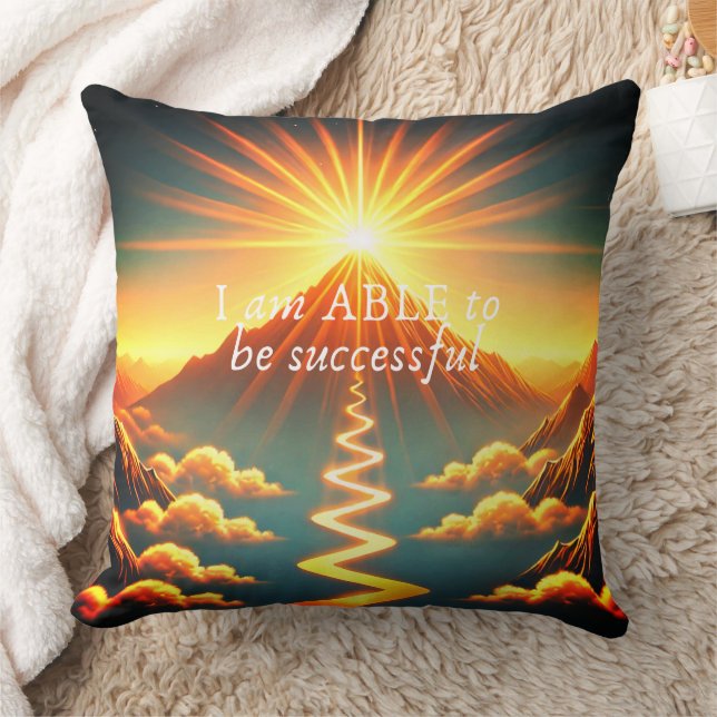 Almofada Eu sou ABLE - Travesseiro decorativo de confirmaçã (Cobertor)