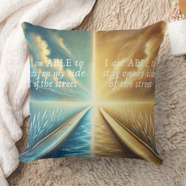 Almofada Eu sou ABLE - Travesseiro decorativo de confirmaçã (Cobertor)