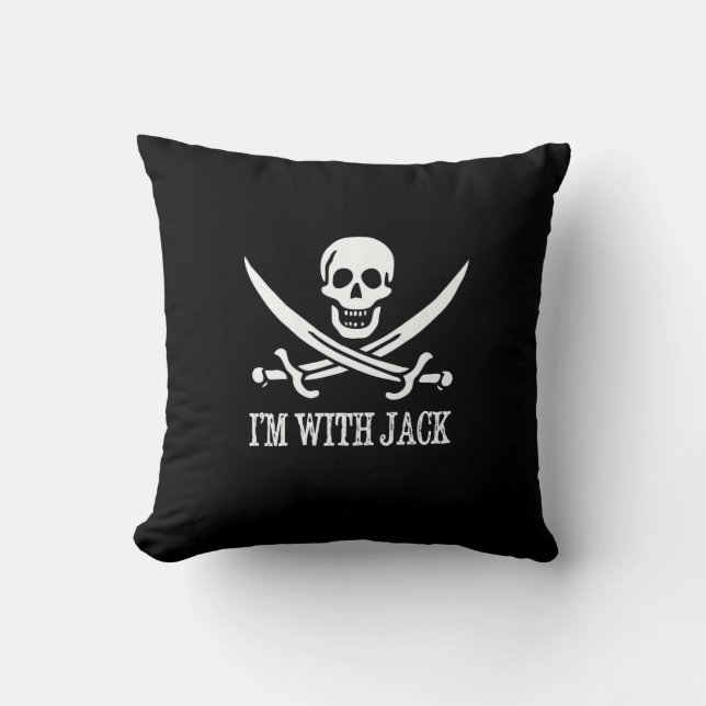 Almofada "Eu sou com Jack " (Frente)