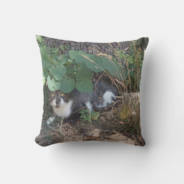Almofada Eu sou o gato invisível (Frente)