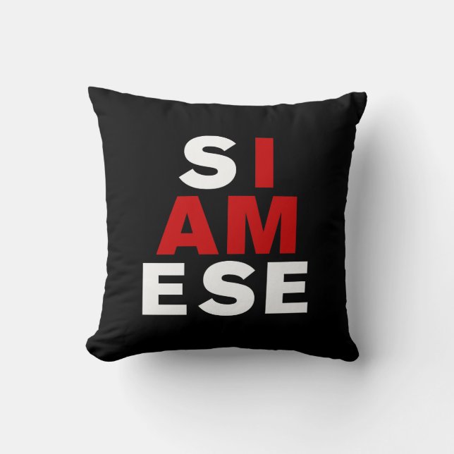 ALMOFADA EU SOU SIAMESE (Frente)