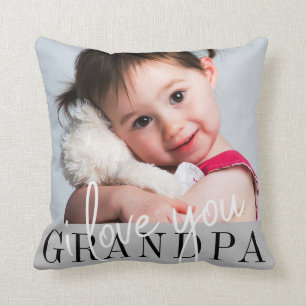 Almofada Eu Te Amo Foto Personalizada Do Avô