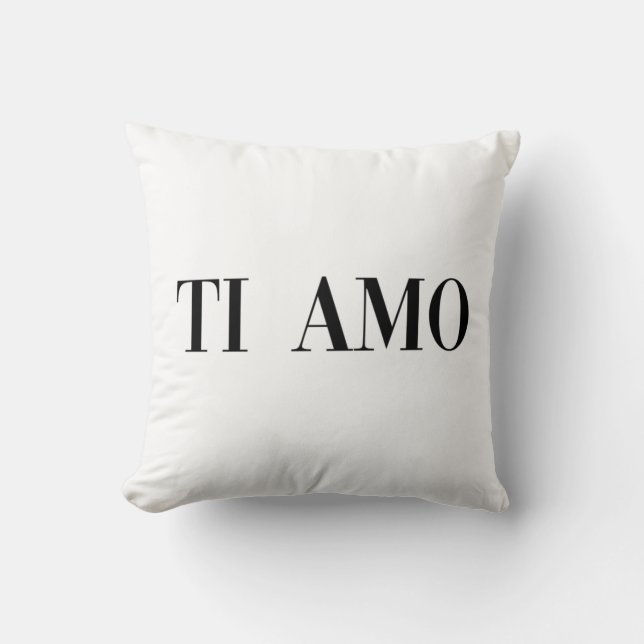 Almofada Eu te amo grafia língua italiana (Frente)