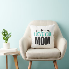 Almofada Eu Te Amo, Mãe Travesseiro decorativo