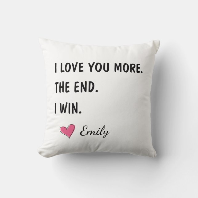 Almofada Eu Te Amo Mais O Fim Eu Vencio – Pai Engraçado (Frente)