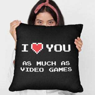 Almofada Eu Te Amo Tanto Quanto Videos games Jogador Engr
