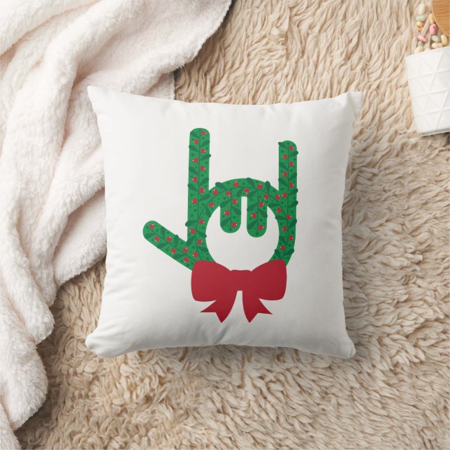 Almofada Eu Te Amo Travesseiro decorativo De Fera De Natal (Cobertor)