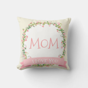 Almofada Eu te amo travesseiro decorativo do dia das mães