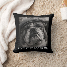 Almofada Eu Tenho Esse Cachorro Em Mim Presente de Foto de 