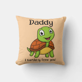 Almofada Eu Turtley Te Amo Pai! Tartaruga Dia de os pais