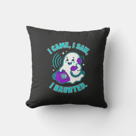 Almofada Eu vim, eu vi, eu assombrei. Um fantasma de Hallow