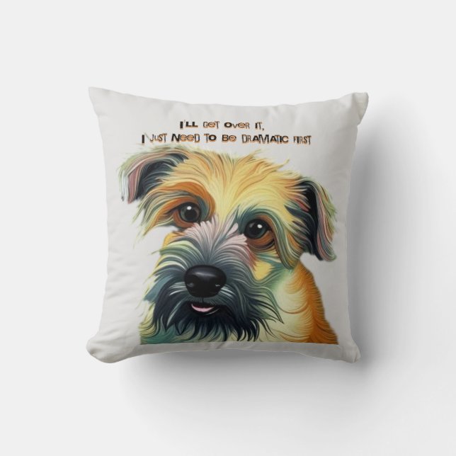 Almofada Eu vou superar isso, eu só preciso ser dramático p (Frente)