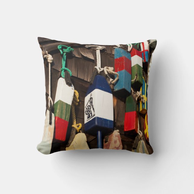 Almofada EUA, Massachusetts, Gloucester, Lobster Buoys 2 (Frente)