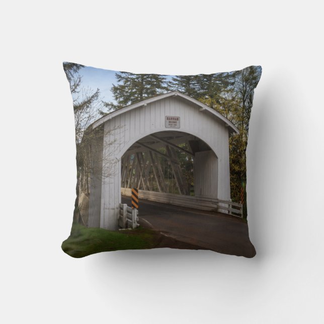 Almofada EUA, Oregon, Scio, Hannah Bridge 2 (Frente)