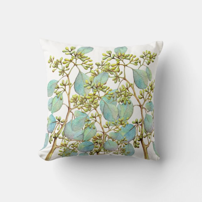 Almofada Eucalyptus 01 com sementes (Frente)