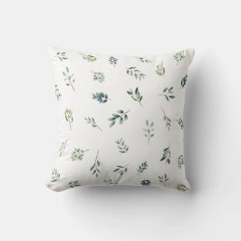 Almofada Eucalyptus Greenery Watercolor Botânico
