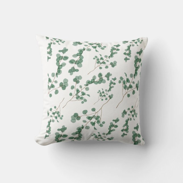 Almofada Eucalyptus Leaf Seamless (Frente)