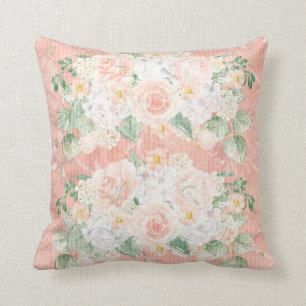 Almofada Eucalyptus Rustic Floral Green Peach