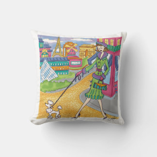 Almofada European Viagem Girl in London Personalised