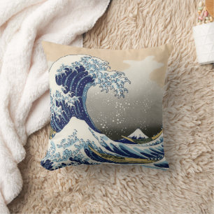 Almofada Excelente Wave de Kanagawa Hokusai