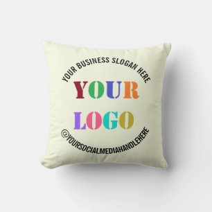 Almofada Exemplo de Travesseiro Decorativo com a Logomarca 