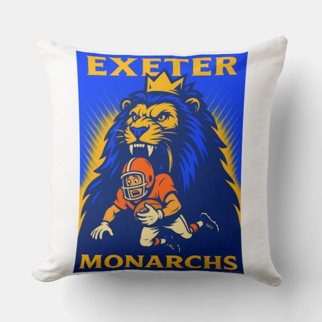 ALMOFADA EXETER MONARCHS FUTEBOL - CALIFÓRNIA. (Frente)