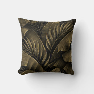 Almofada Exótico tropical: Natureza Ouro Grunge