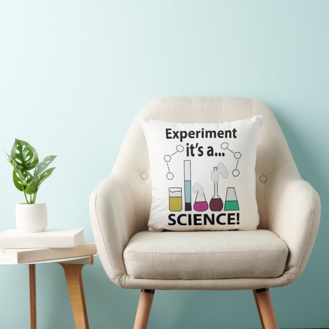 Almofada Experiência Científica É uma Ciência  (Cadeira)