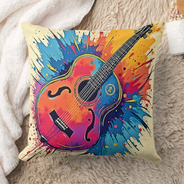 Almofada Explicações de Música em Vibes de Cores (Cobertor)