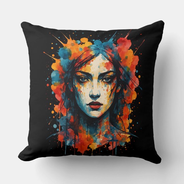 Almofada Expressões a negrito: Arte em movimento (Frente)