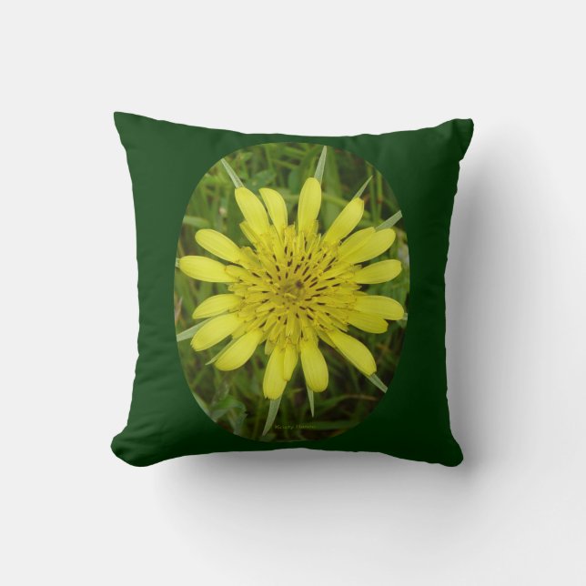 Almofada F26w Flor Amarela Selvagem Barba-de-Bode (Frente)