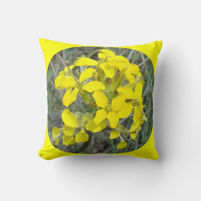 Almofada F33w Flores Silvestres Amarelas (Frente)