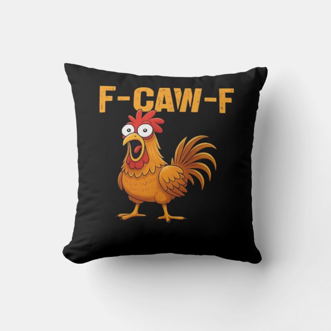 Almofada F-Caw-F-Chicken Design Simples Essencial (Frente)