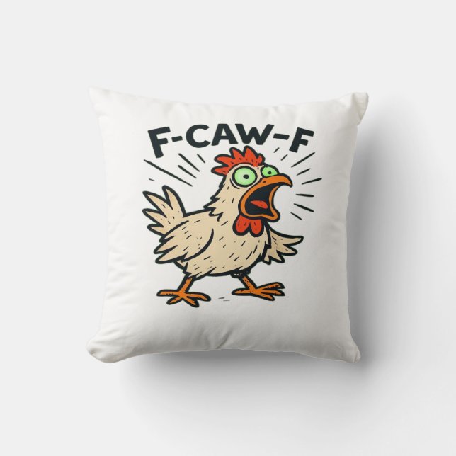 Almofada F-Caw-F Chicken Vintage Graphic (Frente)