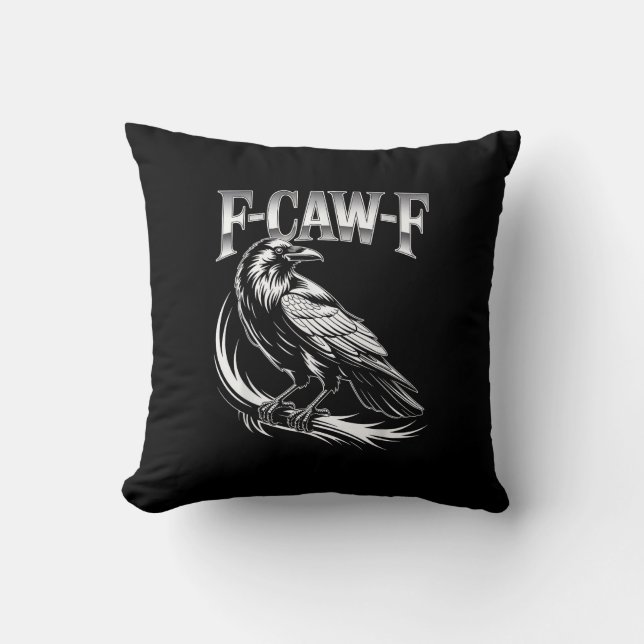 Almofada F-Caw-F Crow Feminino Casual Fashion (Frente)