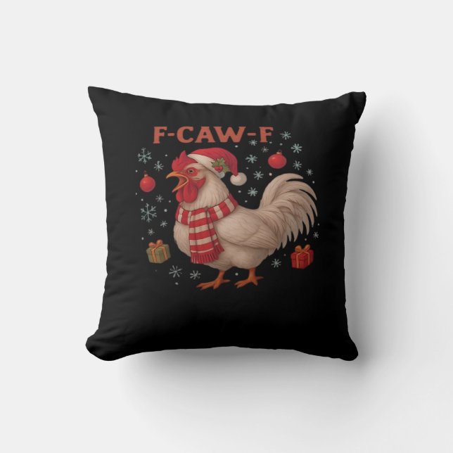 Almofada F-Caw-F Frango Clássico Casual Moderno (Frente)