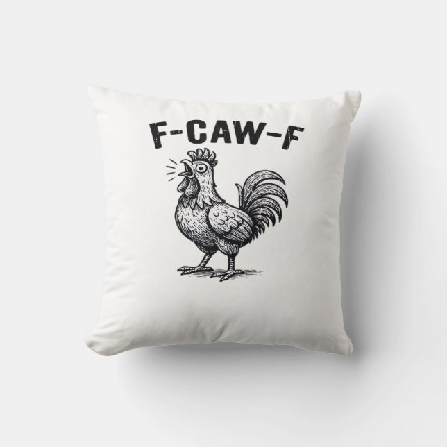 Almofada F-Caw-F Frango Criativo Casual (Frente)