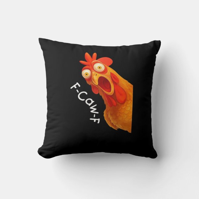 Almofada F-Caw-F Frango Essencial Minimal Limpo (Frente)