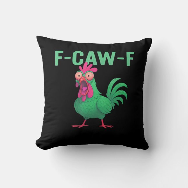 Almofada F-Caw-F Frango Estilo Vintage (Frente)